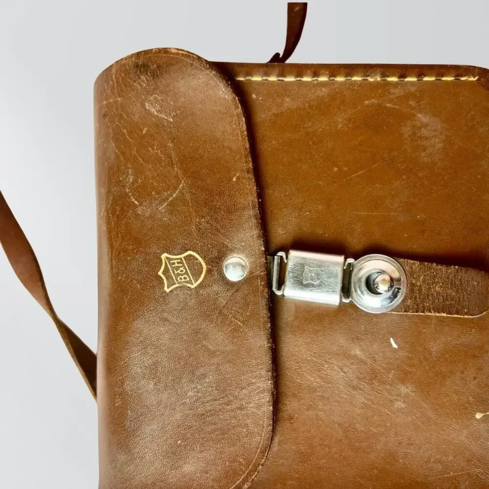 Vintage Bell & Howell Brown Leather Camera Case